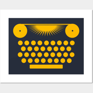 Dispatches Typewriter (Gold) Posters and Art